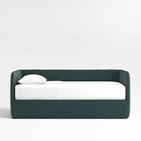 Noa Jungle Green Kids Twin Daybed with Storage and Trundle Bed