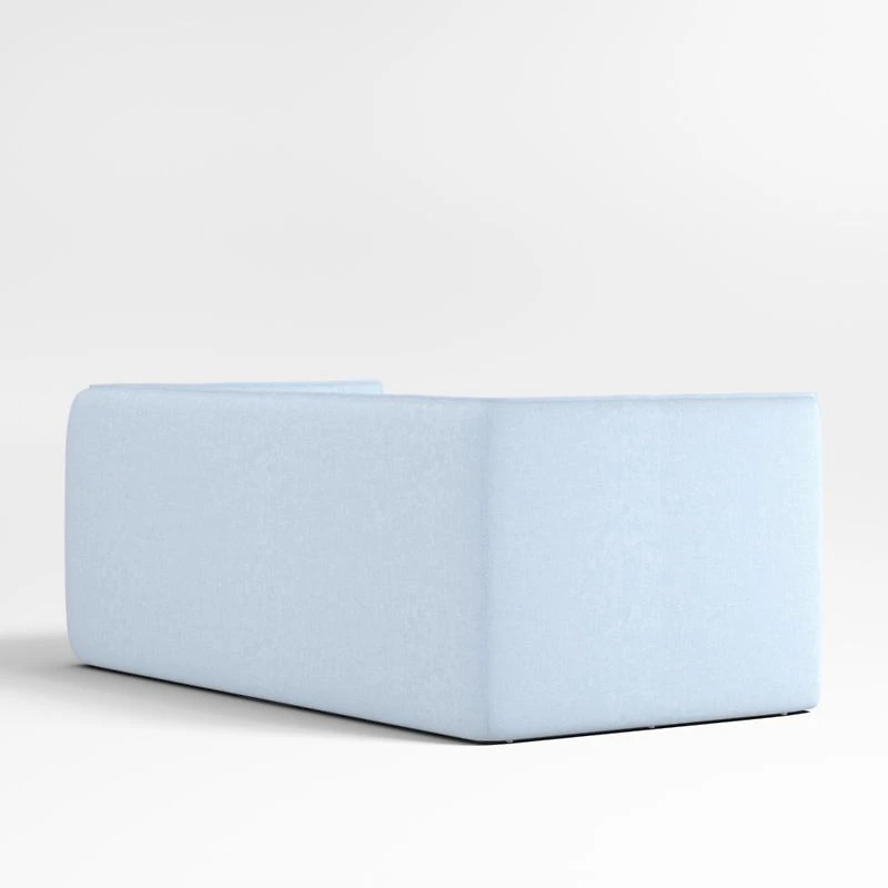Noa Light Blue Kids Twin Daybed with Storage and Trundle Bed