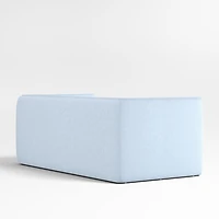 Noa Light Blue Kids Twin Daybed with Storage and Trundle Bed