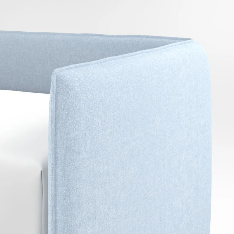 Noa Light Blue Kids Twin Daybed with Storage and Trundle Bed