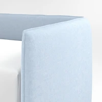 Noa Light Blue Kids Twin Daybed with Storage and Trundle Bed