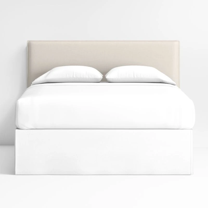 Noa Cream Upholstered Flange Kids Full Headboard