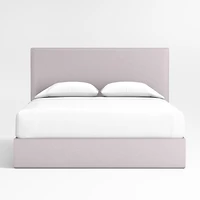 Noa Lilac Upholstered Flange Kids Full Storage Bed
