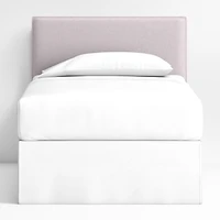 Noa Lilac Upholstered Flange Kids Twin Headboard