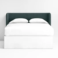 Noa Shelter Jungle Green Upholstered Kids Full Headboard