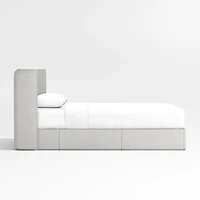 Noa Shelter Upholstered Kids Full Storage Bed