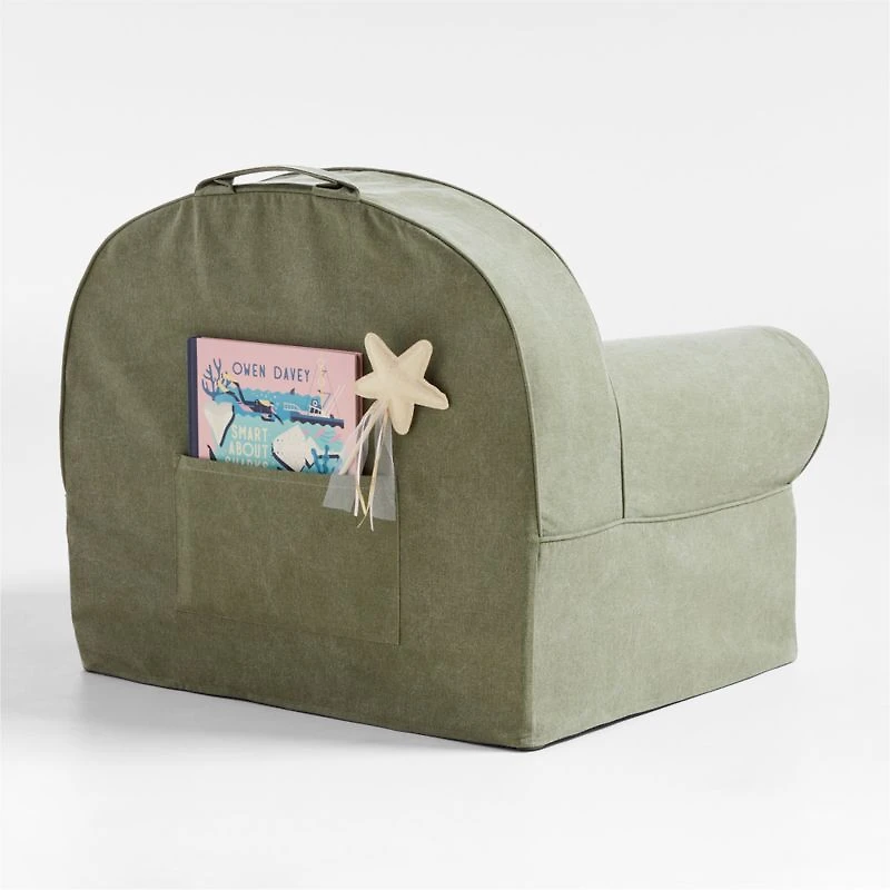 Large Cyprus Green Kids Lounge Nod Chair Cover