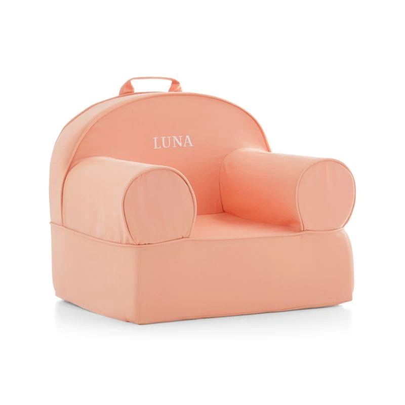 Large Pink Kids Lounge Nod Chair