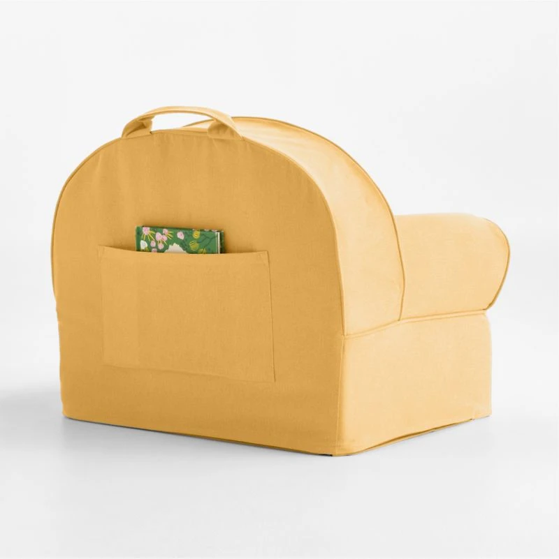Small Savannah Yellow Kids Lounge Nod Chair Cover