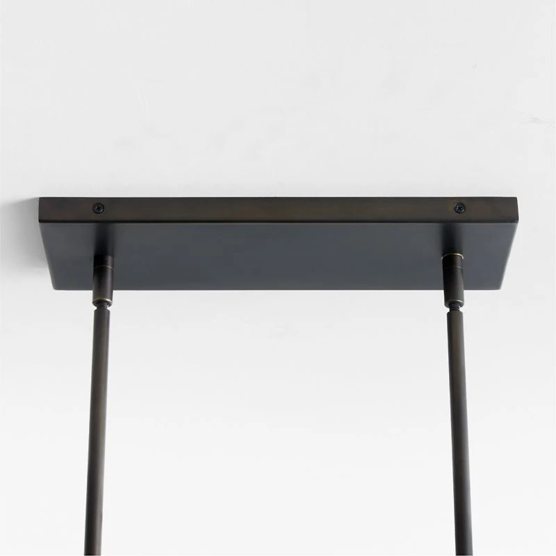 Nolan 6-Light Black Rectangular Chandelier