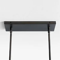 Nolan 6-Light Black Rectangular Chandelier