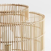 Noon Natural Wicker Table Lamp by Leanne Ford