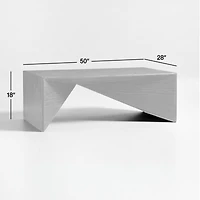 Nord Charcoal Rectangular Wood Coffee Table