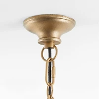 North Brass Cage Pendant Light by Leanne Ford