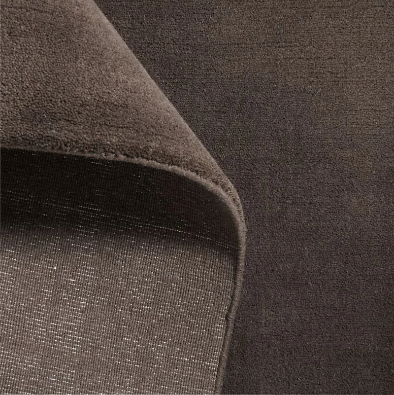 Northbrook Wool Handwoven Brown Rug Swatch 12"x18"