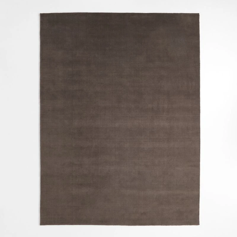 Northbrook Wool Handwoven Brown Rug Swatch 12"x18"