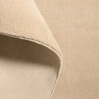 Northbrook Wool Handwoven Camel Tan Rug Swatch 12"x18"