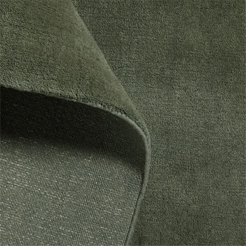 Northbrook Wool Handwoven Green Rug Swatch 12"x18"