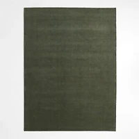 Northbrook Wool Handwoven Green Rug Swatch 12"x18"