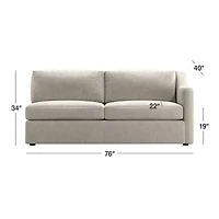 Notch Right-Arm Sofa