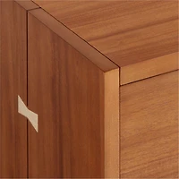 Nova 50" Natural Acacia Wood Wide 6-Drawer Kids Dresser