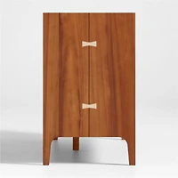 Nova 50" Natural Acacia Wood Wide 6-Drawer Kids Dresser