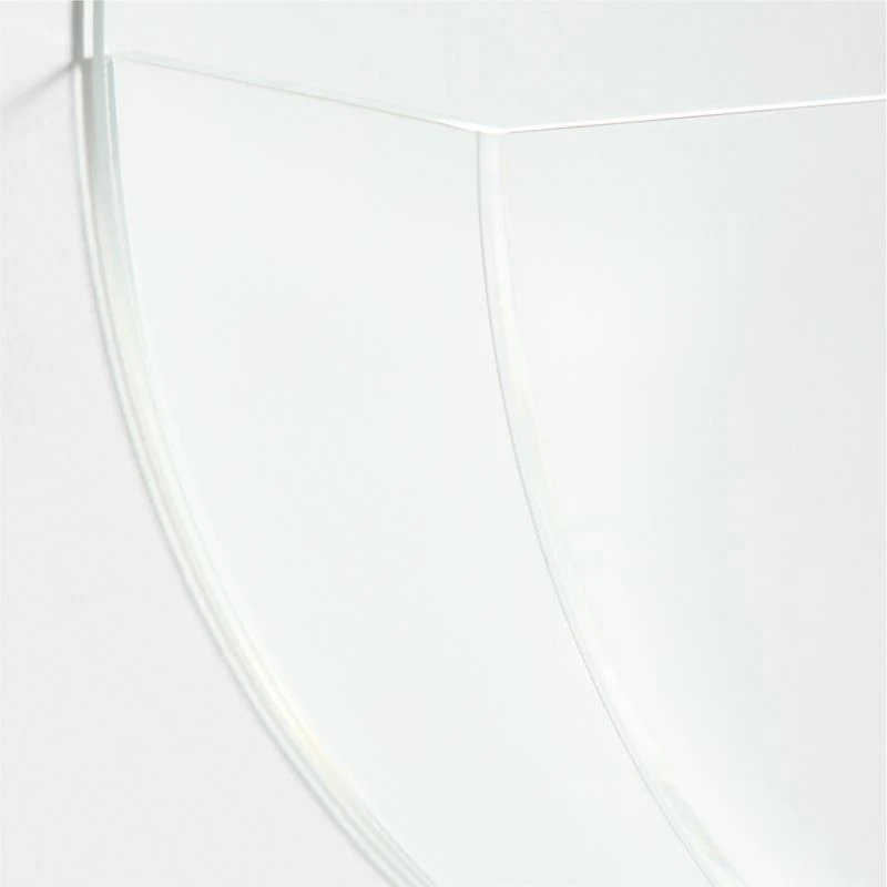 Now You See It Clear Acrylic Round Wall Baskets Set of 3