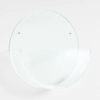 Now You See It Clear Acrylic Floating Round Wall Basket