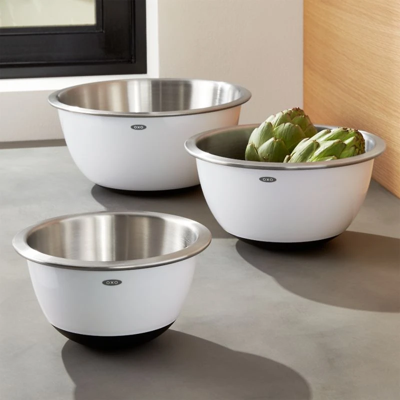 OXO ® Stainless Steel Mixing Bowls, Set of 3