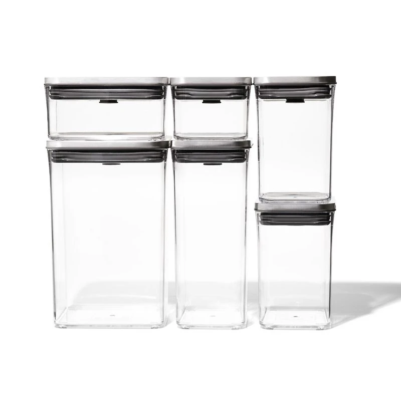 OXO ® POP Steel 6-Piece Airtight Food Storage Container Set