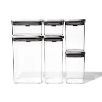 OXO ® POP Steel 6-Piece Airtight Food Storage Container Set