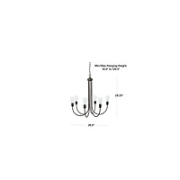 Oakton Bronze Chandelier Light