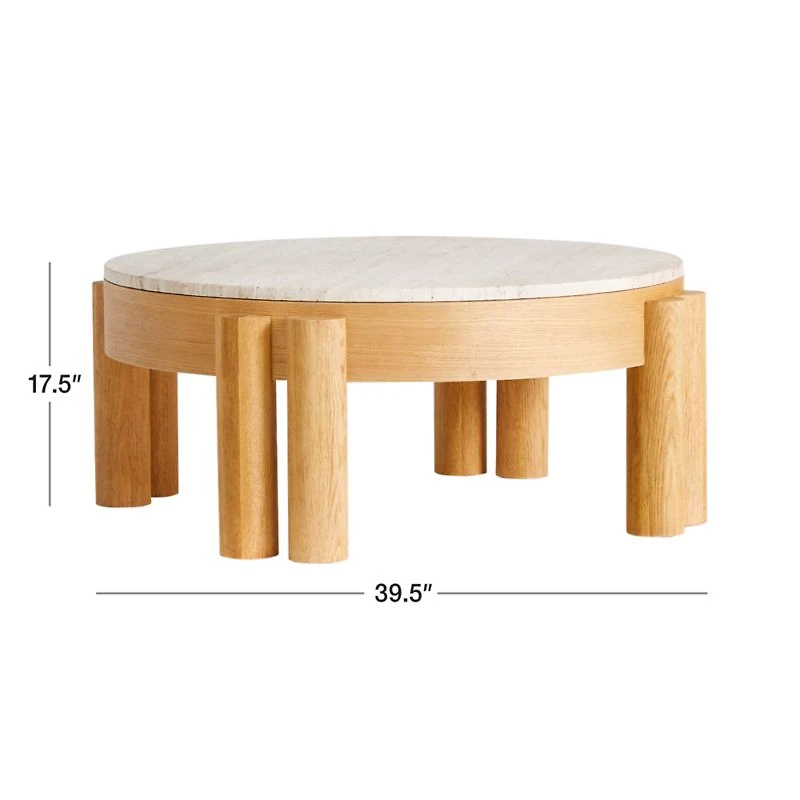 Oasis Round Wood Coffee Table