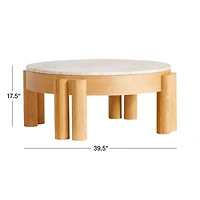 Oasis Round Wood Coffee Table