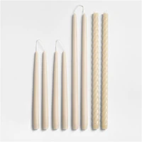 Off-White Taper Candle Bundle, Set of 8