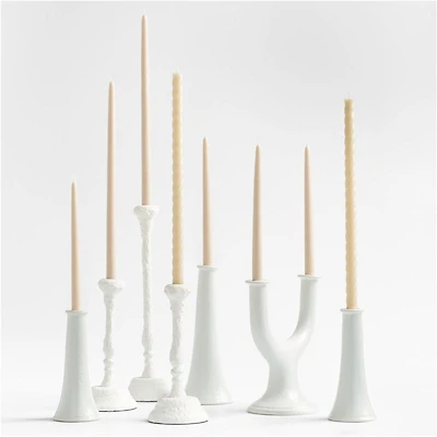 Off-White Taper Candle Bundle, Set of 8