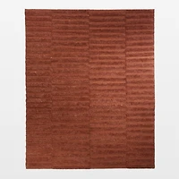 Oaxaca Jute Hand-Knotted Red Area Rug 6'x9'