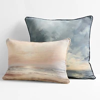 Oceanside 23"x23" Throw Pillow Cover