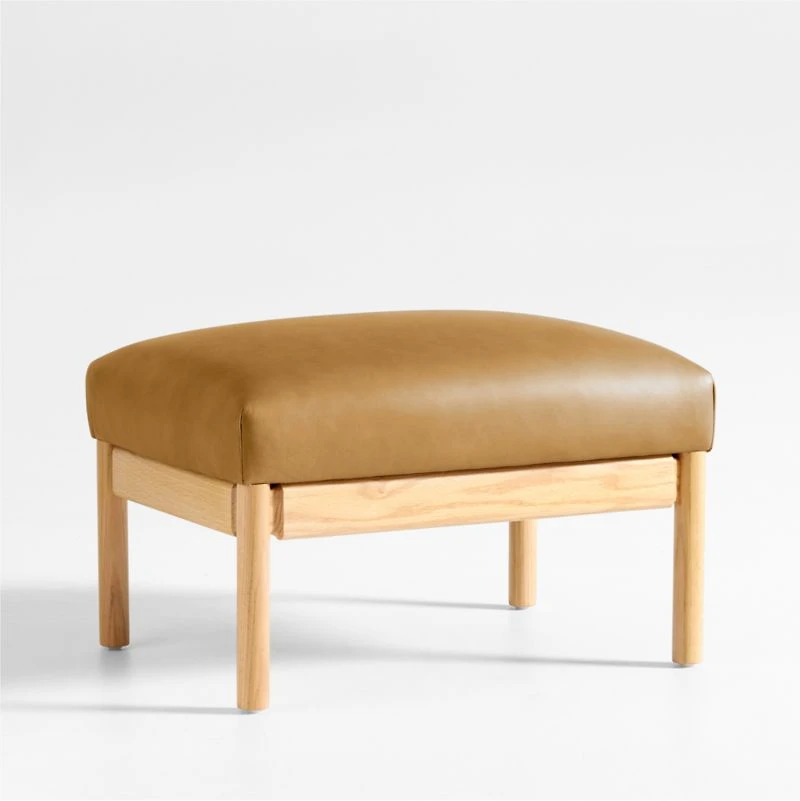 Ojai Leather Ottoman