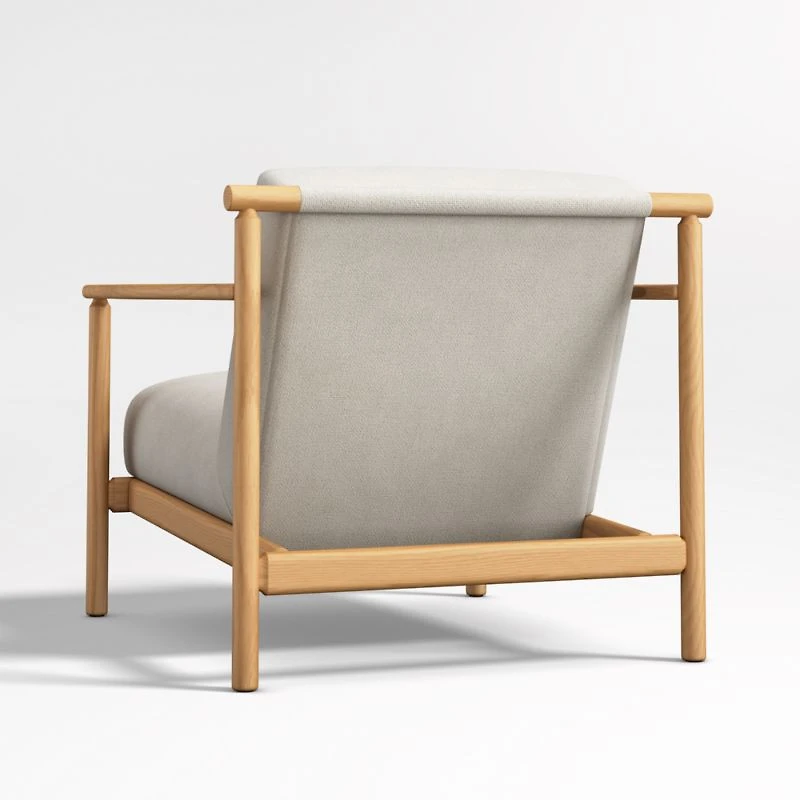 Ojai Upholstered Wood Frame Accent Chair, Set of 2