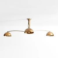 Olia Brass Metal Semi-Flush Mount Light 63"