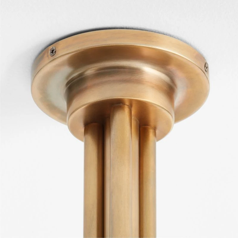 Olia Brass Metal Semi-Flush Mount Light 63"