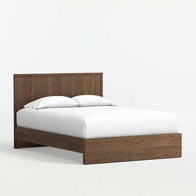 Oliver Deep Brown Ash Wood Kids Full Bed