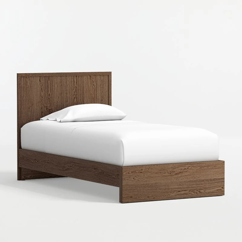 Oliver Deep Brown Ash Wood Kids Full Bed