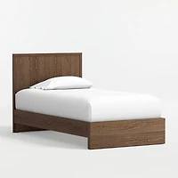 Oliver Deep Brown Ash Wood Kids Full Bed