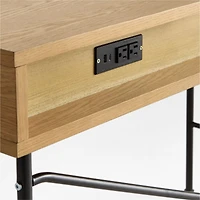 Oliver Modular Natural Oak Wood Kids Workspace Suite
