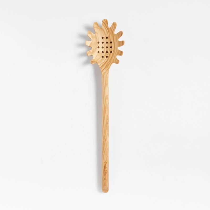Crate & Barrel Olivewood Pasta Spoon