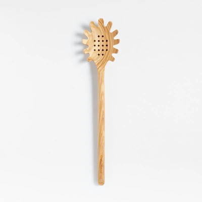 Crate & Barrel Olivewood Pasta Spoon