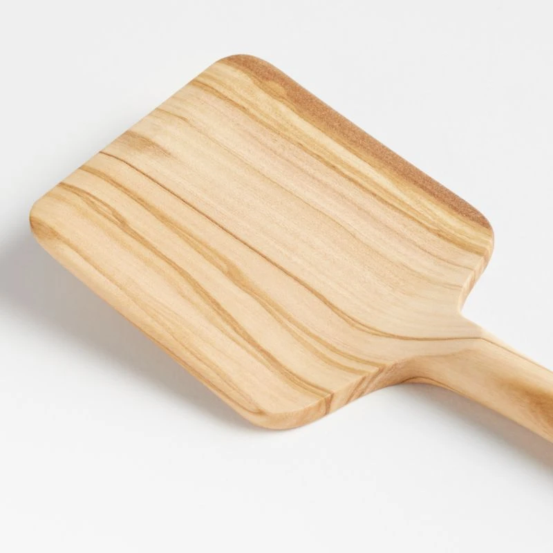 Crate & Barrel Olivewood Solid Turner Spatula