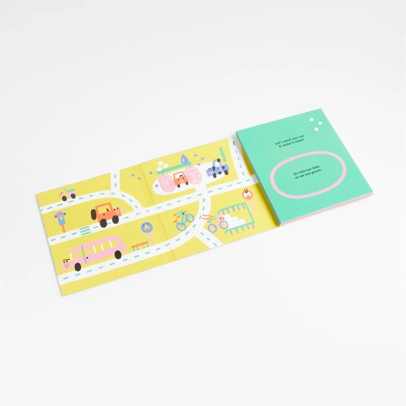 On the Move Fold-Out Kids Board Book by Mia Cassany